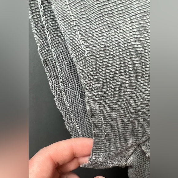 Lucky Brand - L - Grey Crewneck and Half Button Down Top - Picture 5 of 10